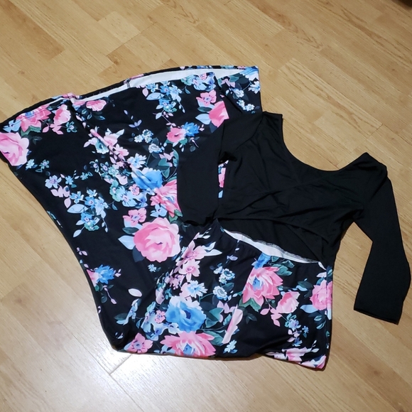 Long sleeve floral print dress - Picture 3 of 5